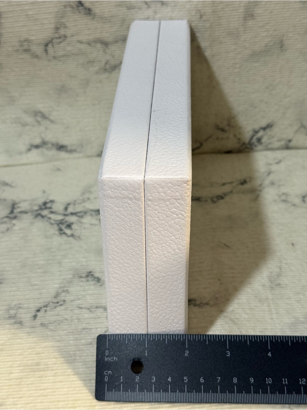 Dior Rectangular White Pebbled Box (Interior Divided Section) Box Only - Picture 9 of 9